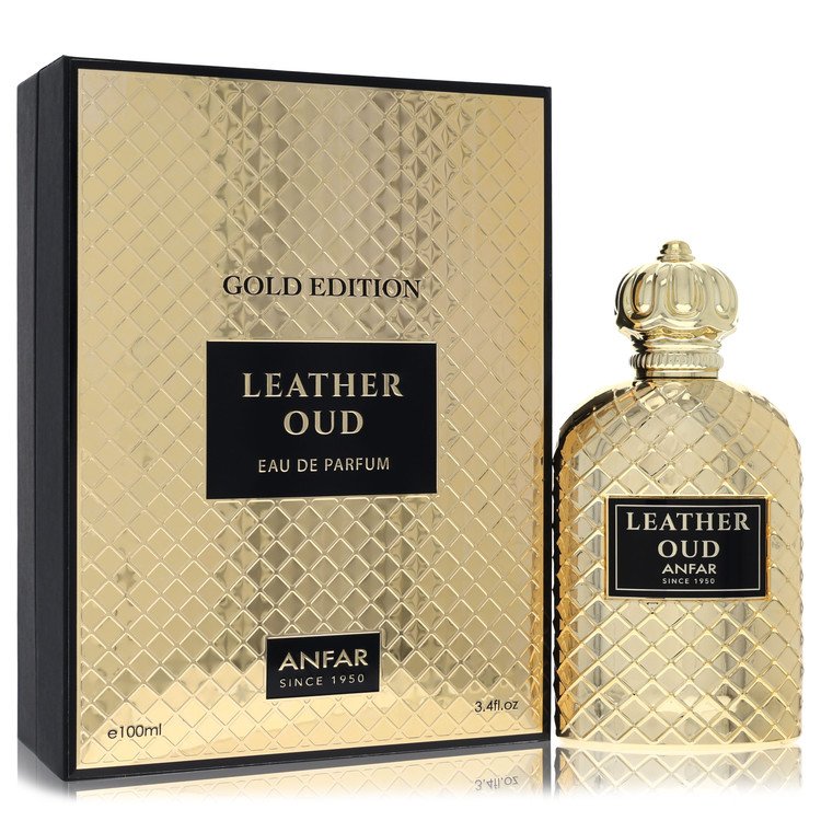 Anfar Leather Oud Gold Edition eau de parfum for men - Image 2