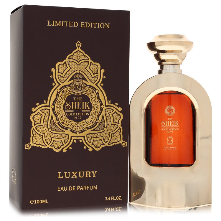 Khalis The Sheik N.77 Luxury Gold Edition eau de parfum for men - Image 2